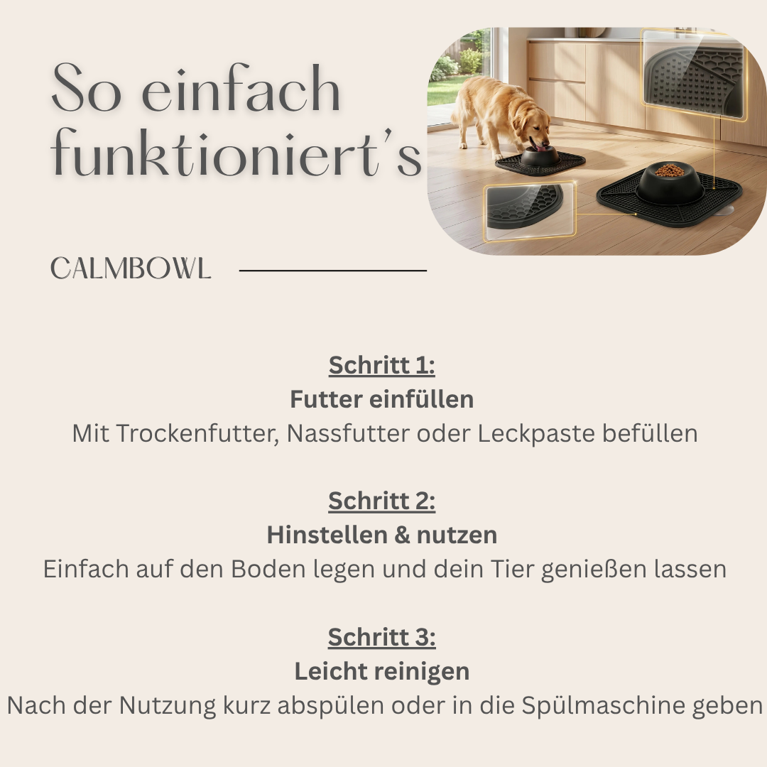 CalmBowl - Schleckmatte für Hunde & Katzen